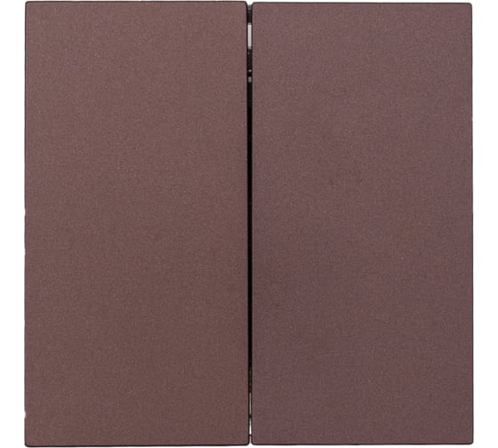 Изображение товара Выключатель Lezard ZIMA 2-ой шоколад безвинтовой зажим/клемма 704-7388-101QC