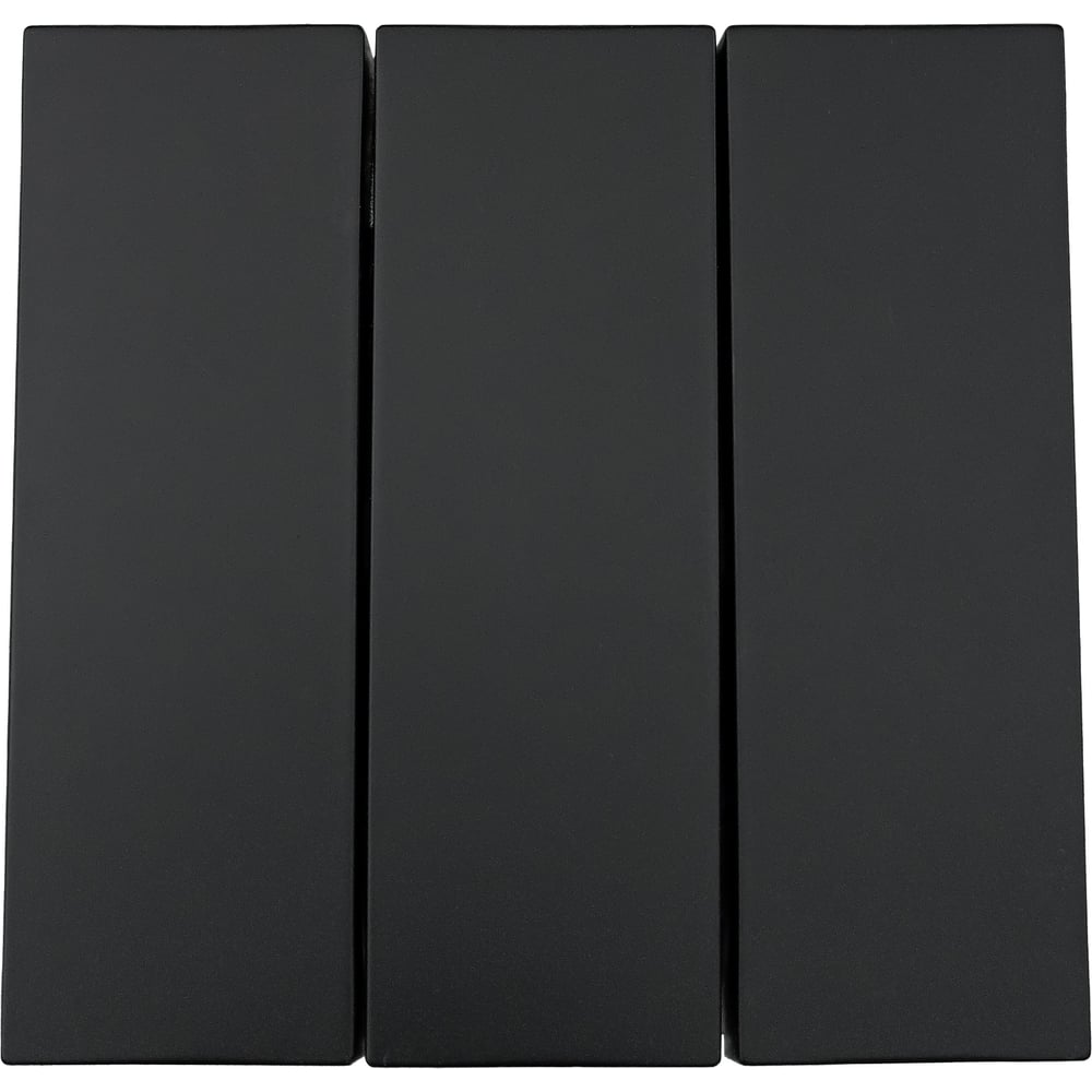 Изображение товара Выключатель тройной Lezard ZIMA черный бархат IP20 для освещения