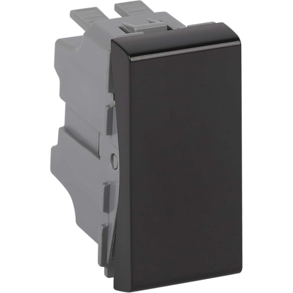 Изображение товара Выключатель модульный одноклавишный Рувинил 45x22,5мм, черный, 20 шт АДЛ 13-912-Ч