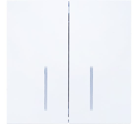 Изображение товара Выключатель Lezard ZIMA 2-ой с подсветкой белый безвинтовой зажим/клемма 704-0288-112QC