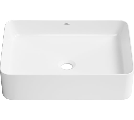 Изображение товара Накладная раковина для ванной комнаты Wellsee Mint, ширина умывальника 50 см, цвет глянцевый белый 338102000