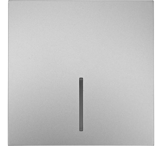 Изображение товара Выключатель Lezard ZIMA с подсветкой серый матовый безвинтовой зажим/клемма 704-7488-111QC