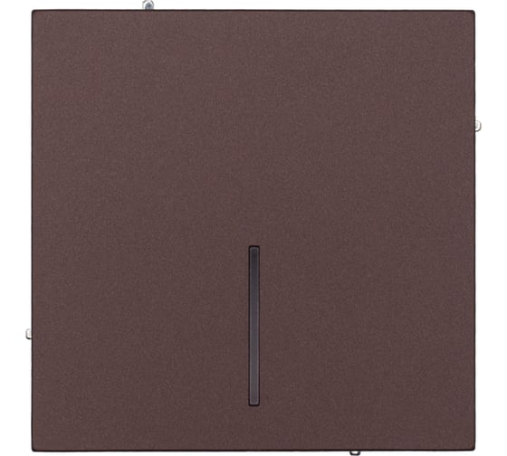 Изображение товара Выключатель Lezard ZIMA с подсветкой шоколад безвинтовой зажим/клемма 704-7388-111QC