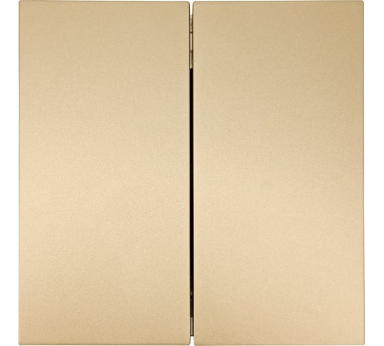 Изображение товара Выключатель Lezard ZIMA 2-ой золото безвинтовой зажим/клемма 704-3688-101QC