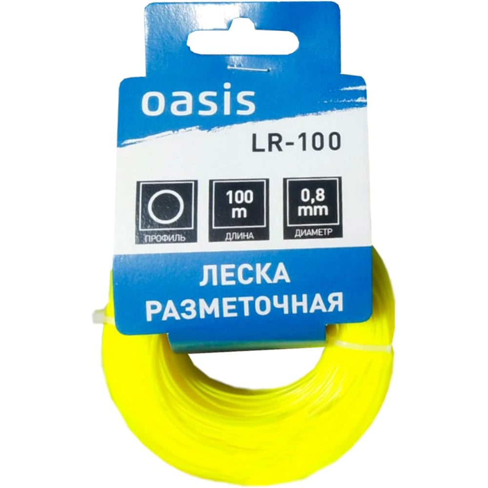 Изображение товара Леска разметочная OASIS LR-100 строительная 100 м диаметр 0.8 мм
