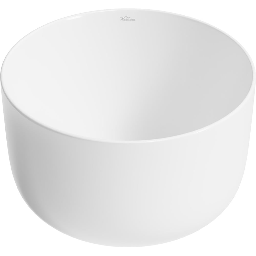 Изображение товара Накладная круглая раковина для ванной Wellsee Fontenay Paris глянцевая белая
