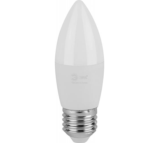 Изображение товара Лампочка светодиодная ЭРА GREEN LINE LED B358W840E27 GL, E27, 8 Вт, свеча, яркий белый свет Б0067104