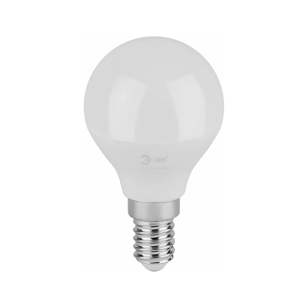 Изображение товара Лампочка светодиодная ЭРА GREEN LINE LED P456W840E14 GL, E14, 6 Вт, шар, яркий белый свет Б0067028