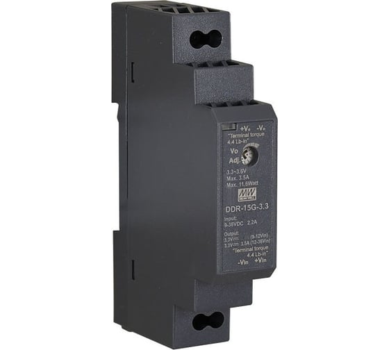 Изображение товара Преобразователь Mean Well DC/DC DDR-15G-3.3 11.6Вт Т03006445