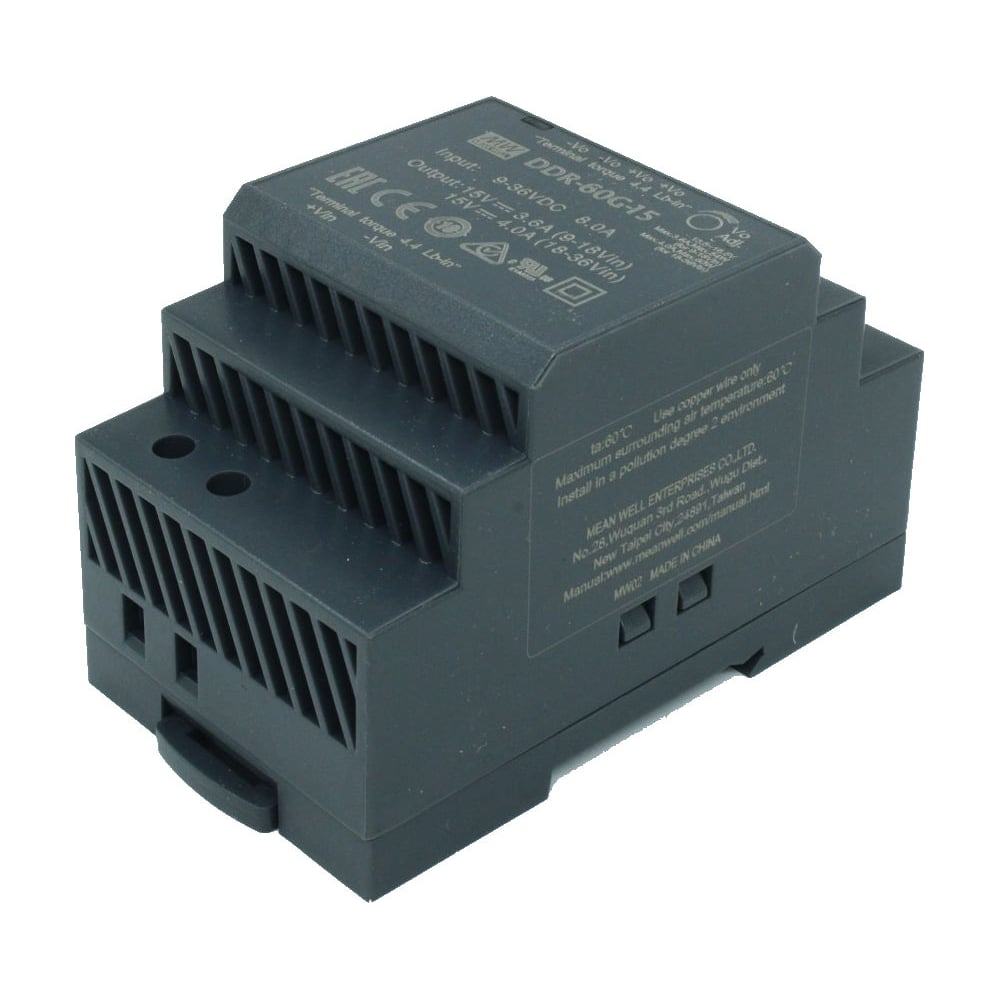Изображение товара Преобразователь напряжения Mean Well DDR-60G-15 60Вт промышленный конвертер