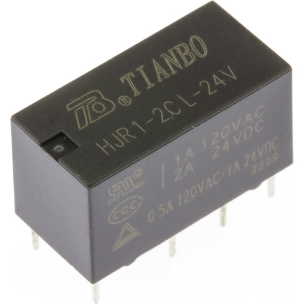 Изображение товара Реле электромагнитное Tianbo HJR1-2C-L-24VDC 2 CO 1 шт