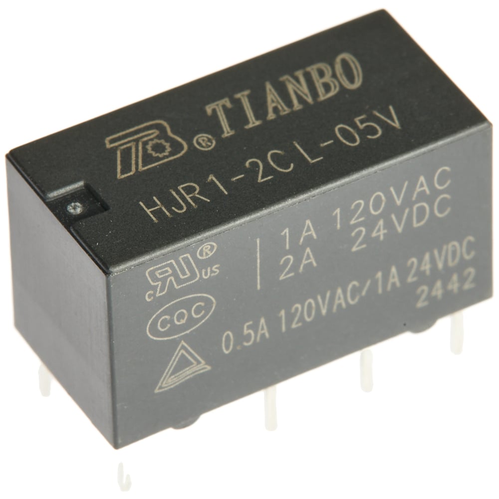 Изображение товара Электромагнитное реле Tianbo HJR1-2C-L-5VDC 20 шт USP