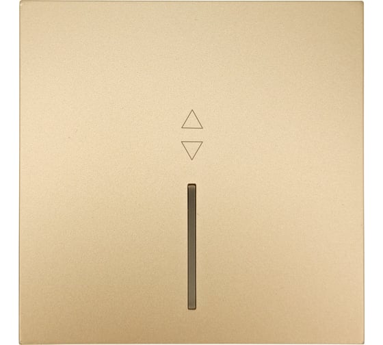 Изображение товара Выключатель Lezard ZIMA проходной с подсветкой золото безвинтовой зажим/клемма 704-3688-114QC