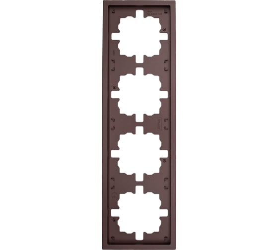 Изображение товара Рамка Lezard ZIMA 4-ая горизонтальная б/вст шоколад 704-7300-149