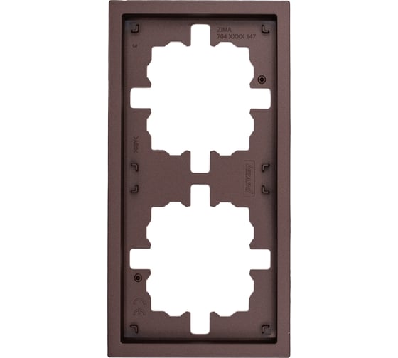 Изображение товара Рамка Lezard ZIMA 2-ая горизонтальная б/вст шоколад 704-7300-147