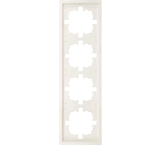 Изображение товара Рамка Lezard ZIMA 4-ая горизонтальная б/вст слоновая кость 704-9000-149