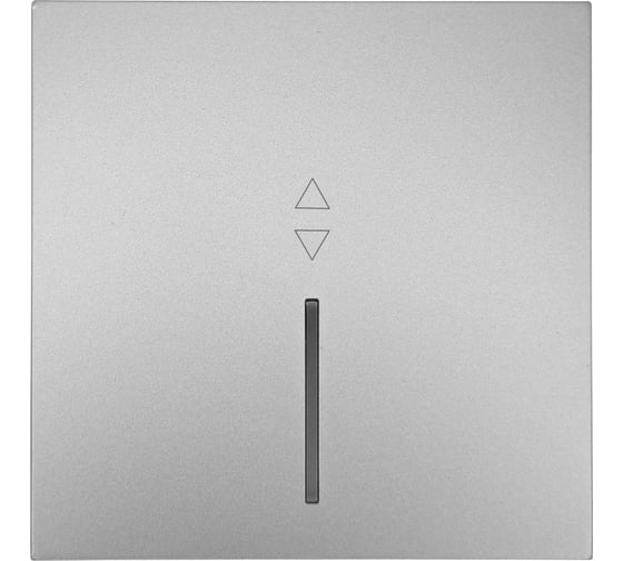 Изображение товара Выключатель Lezard ZIMA проходной с подсветкой серый матовый безвинтовой зажим/клемма 704-7488-114QC