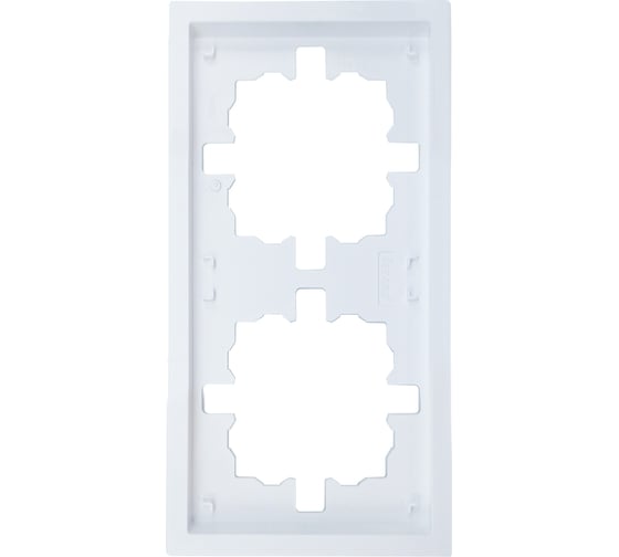 Изображение товара Рамка Lezard ZIMA 2-ая горизонтальная б/вст белая 704-0200-147