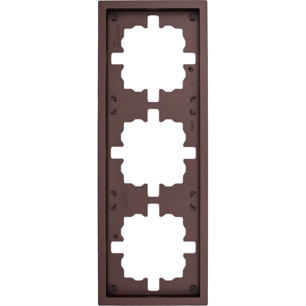 Изображение товара Рамка Lezard ZIMA 3-ая горизонтальная шоколад