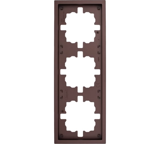 Изображение товара Рамка Lezard ZIMA 3-ая горизонтальная б/вст шоколад 704-7300-148