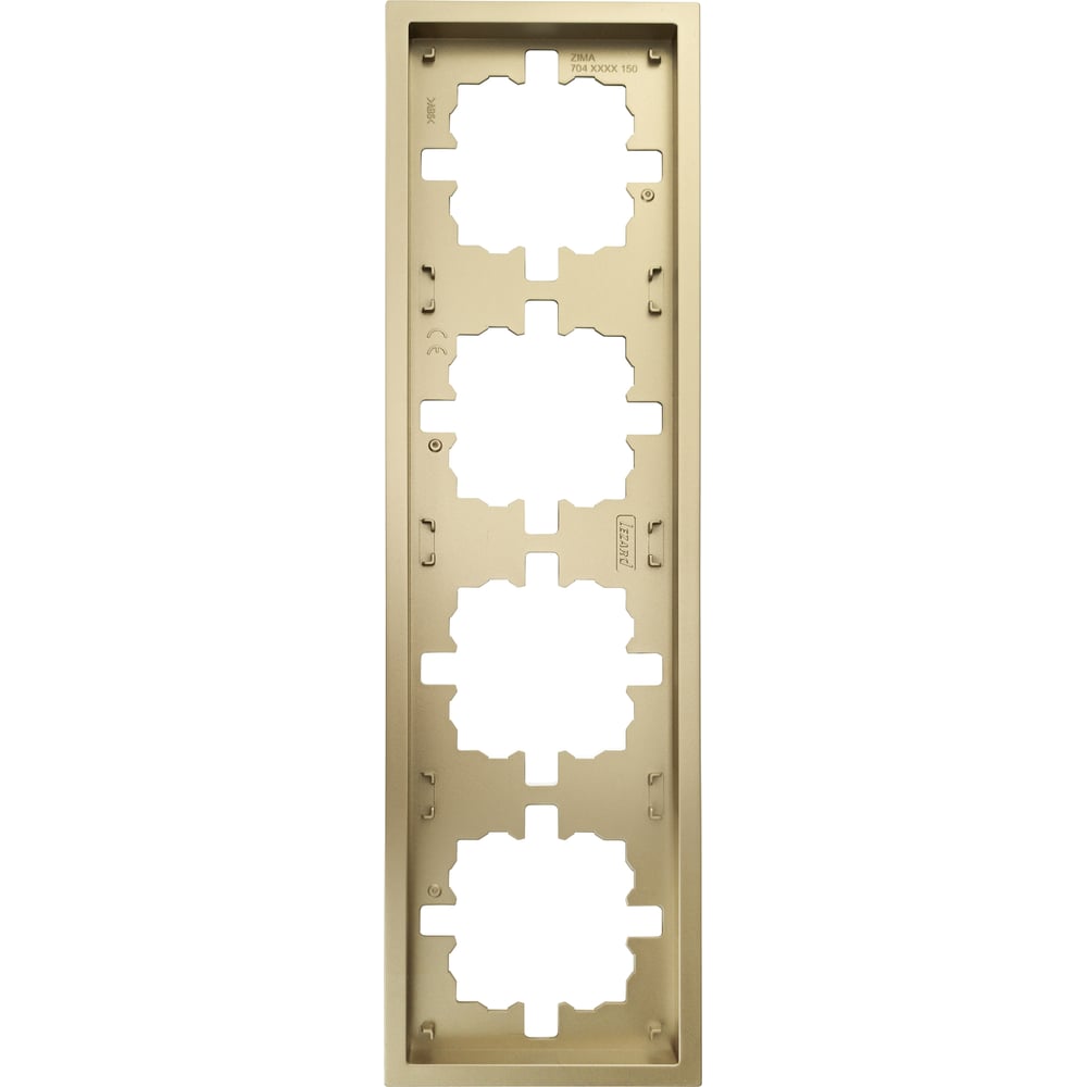 Изображение товара Рамка Lezard ZIMA 4-ая горизонтальная б/вст золото 704-3600-149