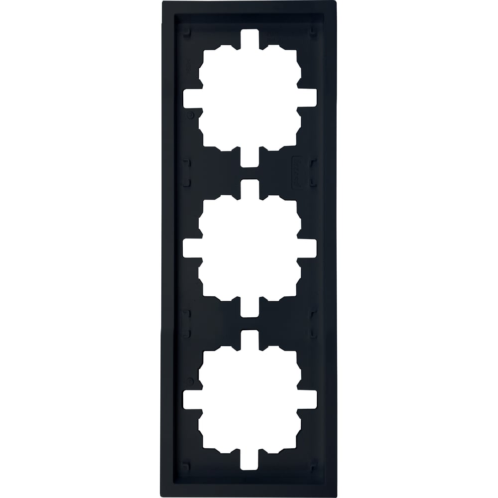 Изображение товара Рамка Lezard ZIMA 3-ая горизонтальная черный бархат