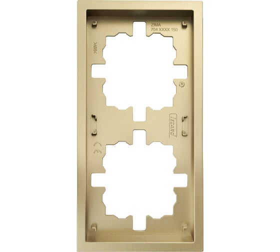 Изображение товара Рамка Lezard ZIMA 2-ая горизонтальная б/вст золото 704-3600-147