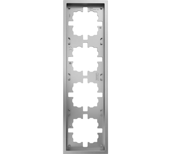 Изображение товара Рамка Lezard ZIMA 4-ая горизонтальная б/вст серый матовый 704-7400-149