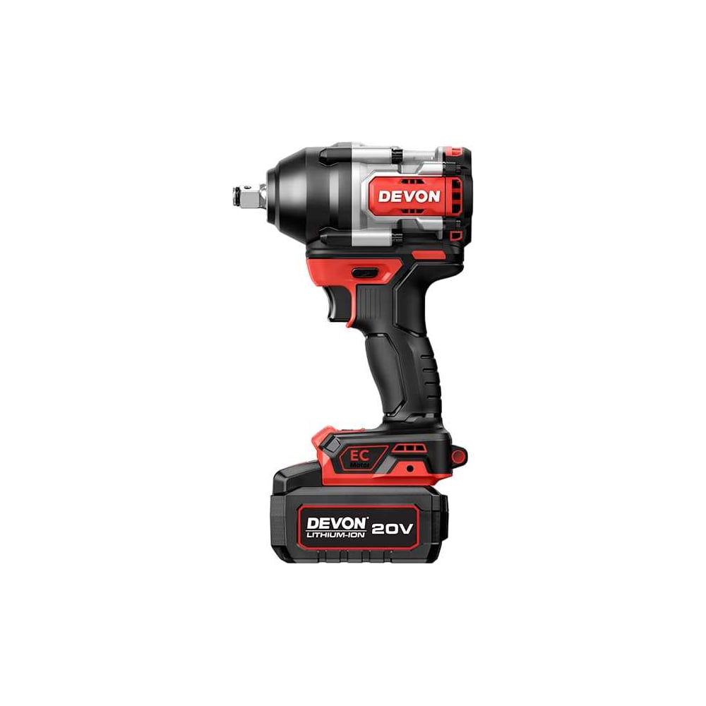 Изображение товара Аккумуляторный гайковерт DEVON 2 АКБ 4 Ач, ЗУ, сумка, 5759-LI-20-SET