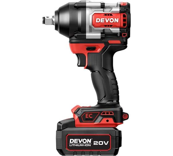 Изображение товара Аккумуляторный гайковерт DEVON 2 АКБ 4 Ач, ЗУ, сумка, 5759-LI-20-SET