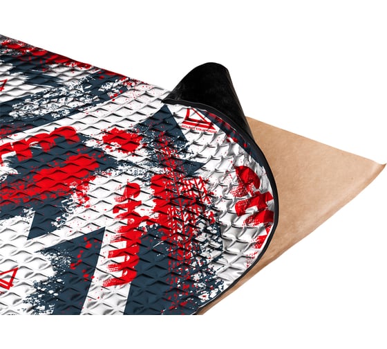 Изображение товара Виброизоляционный материал AURA 3 мм + 60 мкм фольга, 470x750 мм, 8 листов VDM-STORM-M3