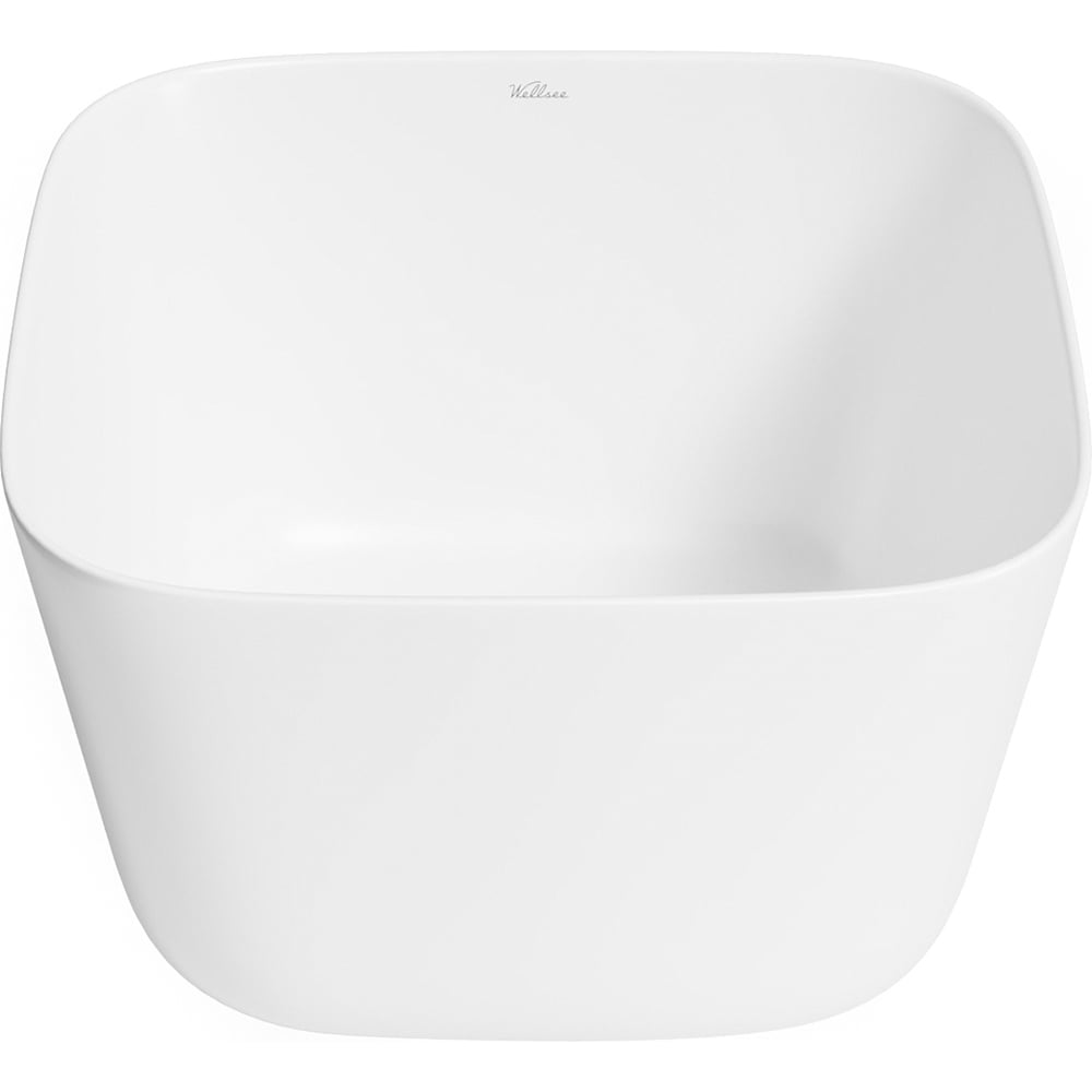 Изображение товара Накладная раковина для ванной Wellsee Fontenay Paris квадратная 37 см белая