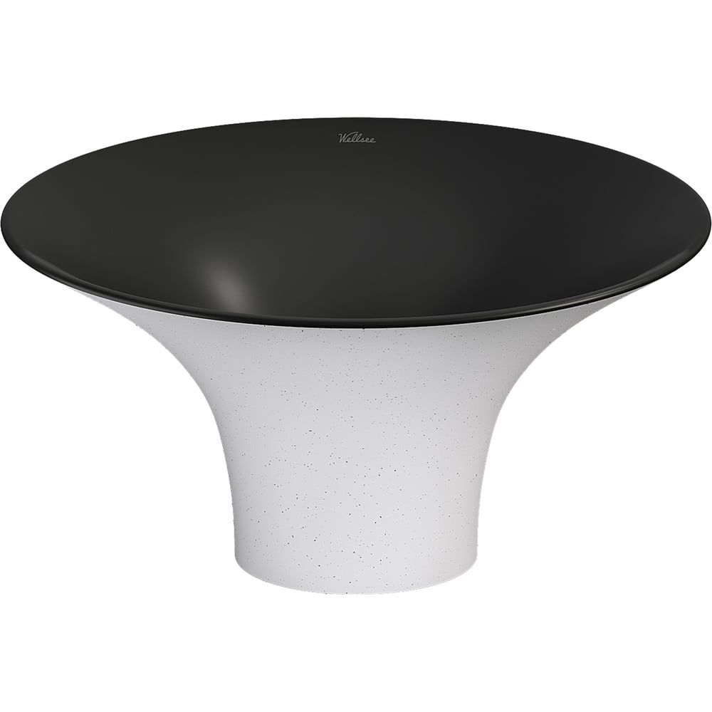 Изображение товара Накладная раковина для ванной Wellsee Crepe de France круглая белая или черная