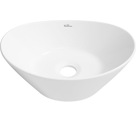 Изображение товара Накладная раковина для ванной Wellsee Dulcet Tones овальная, ширина умывальника 36 см, цвет глянцевый белый 339001000