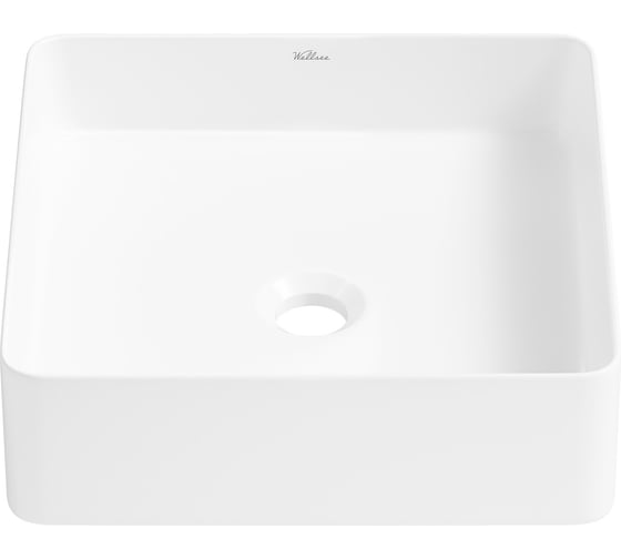 Изображение товара Накладная раковина для ванной Wellsee FreeDom 2.0 квадратная, ширина умывальника 36 см, цвет глянцевый белый 323002000