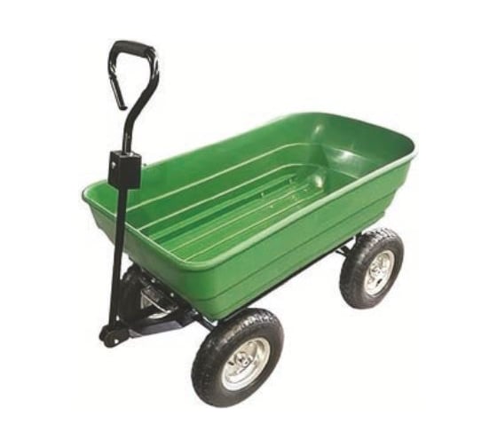 Изображение товара Тележка садовая Variant 4-х колёсная с откидным кузовом, объем кузова 125 л, грузоподъемность 250кг, откидывание 181 кг ТС2135