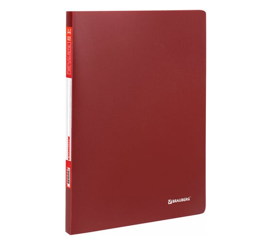 Изображение товара Папка BRAUBERG 30 вкладышей Office, красная, 0.5 мм 222630