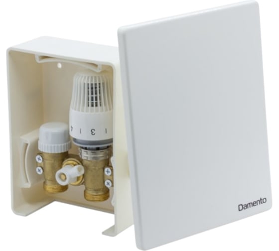 Изображение товара Регулировочный монтажный короб для теплого пола Damento Clima с термостатическим клапаном B10-40 023000