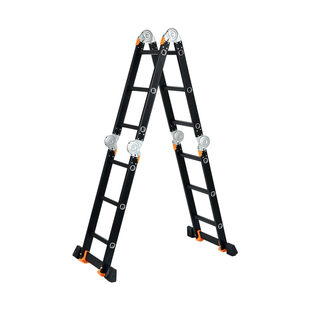 Изображение товара Алюминиевая лестница STARTUL 4x4 телескопическая 4.65 м профессиональная