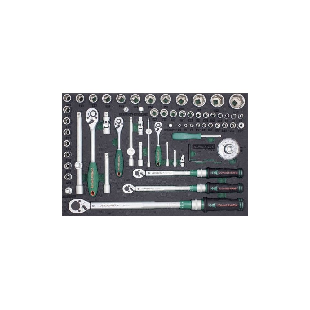 Изображение товара Набор динамометрических ключей Jonnesway T27166SV 66 предметов