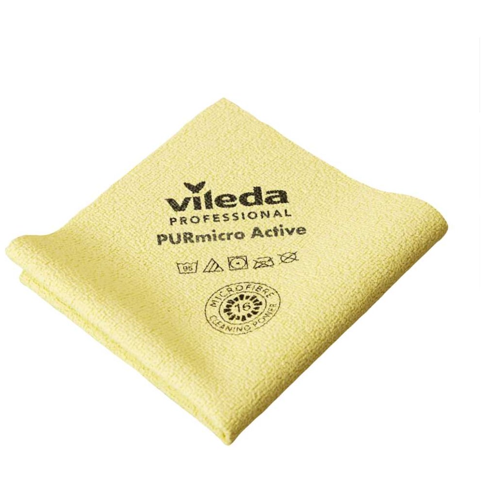 Изображение товара Салфетка Vileda Professional ПУРмикро Актив 38x35 см желтая для универсальной уборки