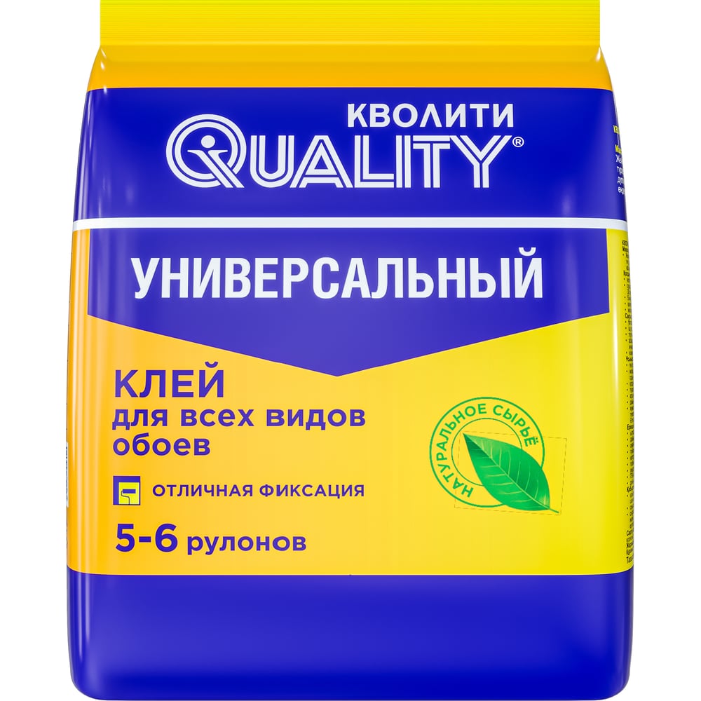 Изображение товара Клей обойный Quality универсальный, пакет эконом 0,15 кг 1466001335033