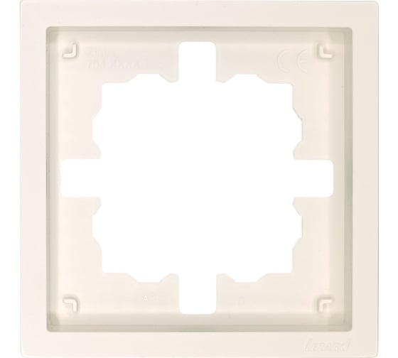 Изображение товара Рамка Lezard ZIMA 1-ая горизонтальная б/вст слоновая кость 704-9000-146