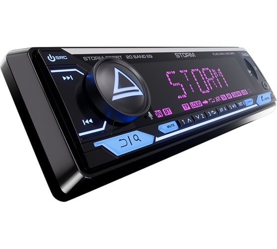 Изображение товара USB-ресивер AURA 4х51w, FLAC, USB/BT, 3 RCA (SUB), 20EQ, APP, 2-ZONE RGB, D-SWC STORM-555BT