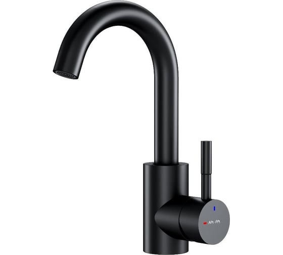 Изображение товара Смеситель для раковины с поворотным изливом AM.PM X-Joy S черный F85B02722