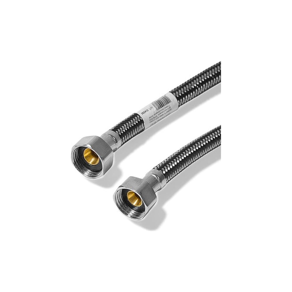 Изображение товара Подводка для воды Doron с оплетением из нержавейки и фибро-нейлона, 1/2 г/г, 150 см 014404