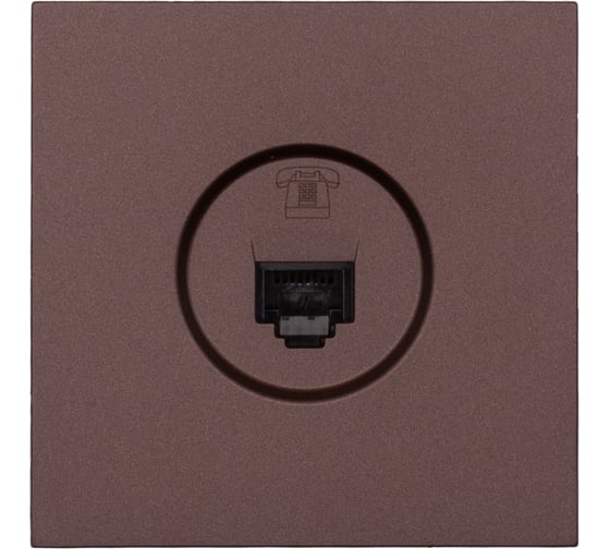 Изображение товара Розетка телефонная Lezard ZIMA евро шоколад 704-7388-137