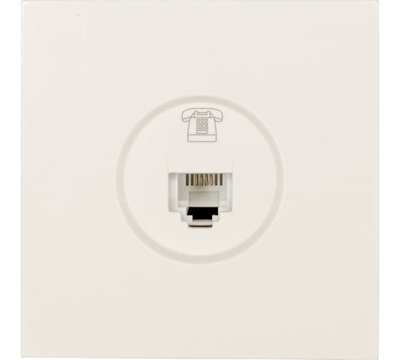 Изображение товара Розетка телефонная Lezard ZIMA евро слоновая кость 704-9088-137