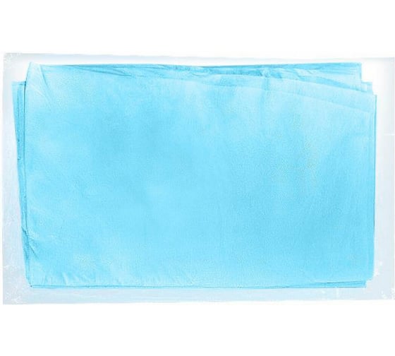 Изображение товара Простыня ОФИСМАГ голубая стерильная 70х80 см в блистере, спанбонд 25 г/м2, NF, ш/к 30920 631584