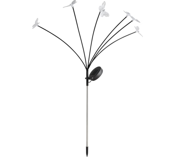 Изображение товара Фонарь садовый на солнечной батарее PARK Бабочки 109248